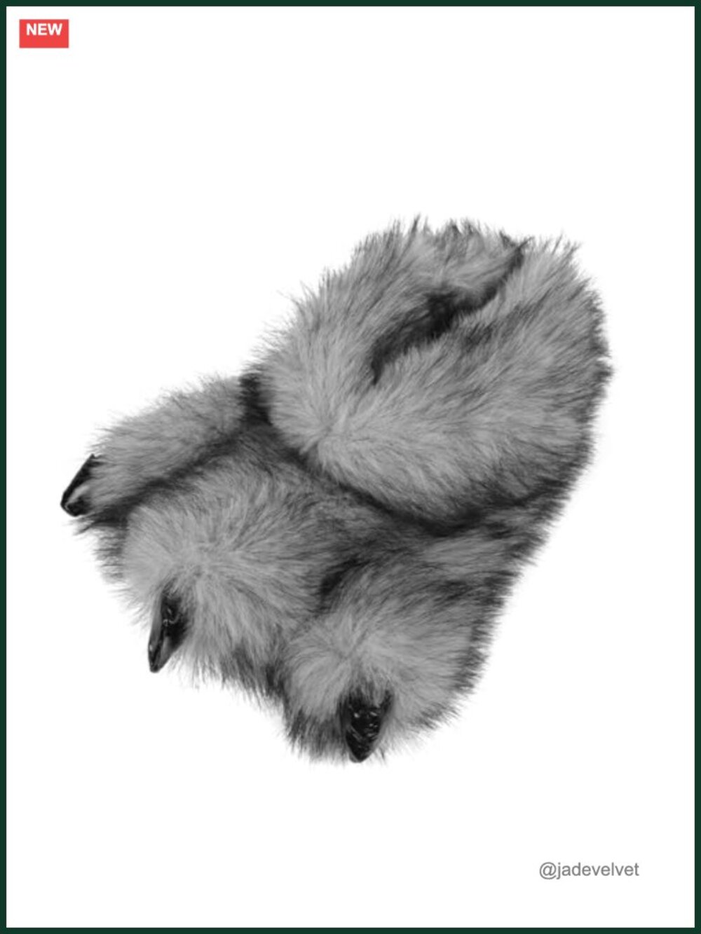 Fuzzy Faux Fur Claw Slippers Men Women Teens Cosplay Halloween Animal Paw Boots